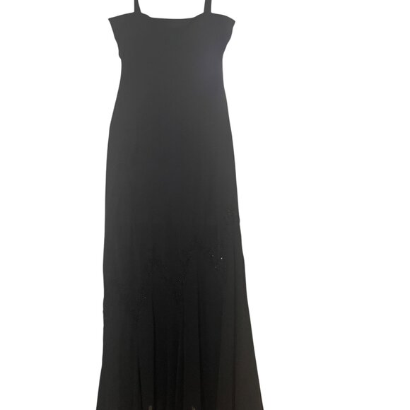Xscape Petite Black Beaded Gown with Sheer Jacket – Size 6P – NWT - Picture 5 of 11